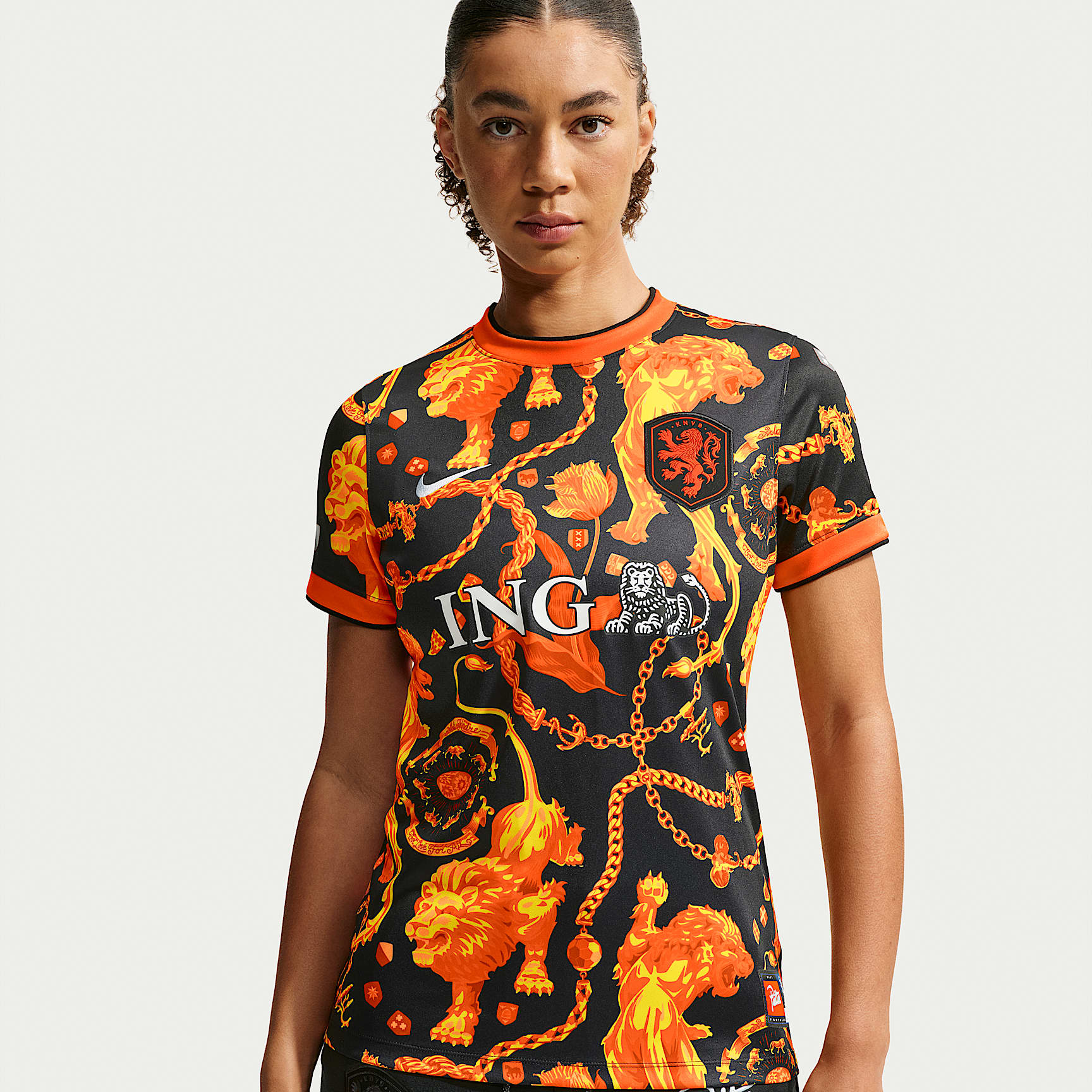 Nike x Patta Short-Sleeve Football Top ② Netherlands x Patta Women's Short-Sleeved Football Top. Nike CA